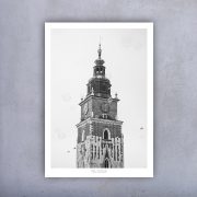 Plakat - Kraków - Wieża ratuszowa
