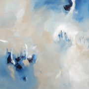 Druk na papierze - abstrakcyjny obraz "Miłe szepty III"