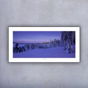 Plakat 100x50 - panorama Gorce zimą - w kolorze
