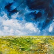 Obraz ręcznie malowany "Lipiec III" - 60x60 cm