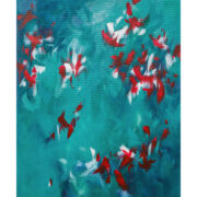 Obraz ręcznie malowany "Spłoszone ptaki V" 100x120 cm