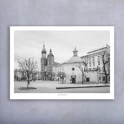 Plakat - Kraków - Rynek i Kościół św. Wojciecha 01