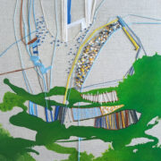 Obraz haftowany "Zabawa" 40x40 cm